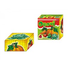 Кубики картонные Овощи Технокомп 4 кубика (34) 1349