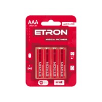 Батарейки Etron Mega Power LR-03 блістер 4 шт (12) (120)