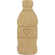 Пляшка води 10х4 см фанера (5)