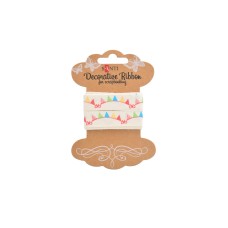 Хлопчатобумажная лента с рисунком Праздничное настроение 2 м 741326