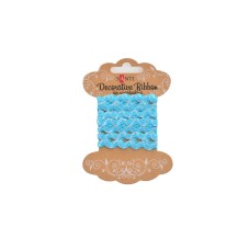 Декоративная лента Santi Волна голубая с серебряной нитью 2 м 741382