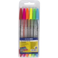 Набір ручок кулькових Economix Standart 6 кольорів (20) E10510