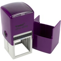 Оснастка для круглої печатки пластикова d40мм Trodat 4940/4924 корпус фіолетовий із пластиковим футляром-ковпачком