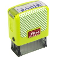 Оснастка для штампа пластиковая 38 х14 мм Shiny Карбон Копія зеленая S-852