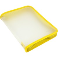 Папка на молнии пластиковая Economix B5 желтая (20) E31645-05