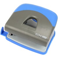 Дирокол Economix E40129 30 аркушів пластиковий з лінійкою  