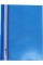Папка-скоросшиватель Economix А4 без перфорации глянцевая прозрачный верх синяя (10) (300) E31511-02