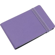 Визитница на 20 визиток Optima Vivella карманная на резинке сиреневая O51615-12 