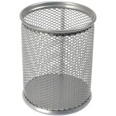 Подставка для ручек Axent 8х8х10см металлическая круглая серебристая (12) 2110-03