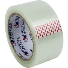 Лента клейкая пакувальная Contur 48ммх75мх45мкм прозрачная (пыле, влаго, морозостойкая) (6) (36)