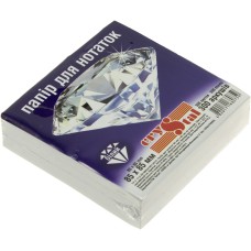 Блок для заметок не клееный 85х85 мм 300 листов белый Crystal (40) 0759