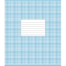 Тетрадь 12 листов косая линия Школярик Голубая шотландка (30) (300) 012-2578 C