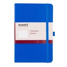 Блокнот А5 твердая обложка 96 листов клетка Axent Partner голубой 8201-07