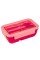Ланч бокс пласт. "Yes" 850мл Fusion,з приладдям, рожевий №708169(25)(50)