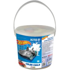 Крейда кольор. "Kite" №HW24-074 15шт Jumbo Hot Wheels у відерці(1)(24)