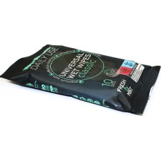 Серветки вологі "Naturelle" (10шт) Classic чорні №1691(56)