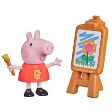 Фігурка Peppa cерії "Веселі друзі" - Пеппа з мольбертом №F2204/Кідді Світ/(12)