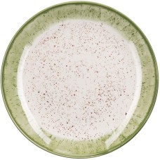 Тарілка обідня керам. "Ardesto Siena" 27см,біло-зелений №AR2927SWG(6)(24)