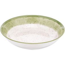 Тарілка супова керам. "Ardesto Siena" 20см,біло-зелений №AR2920SWG(6)(36)