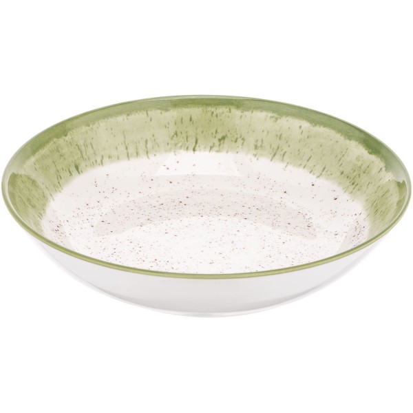 Тарілка супова керам. "Ardesto Siena" 20см,біло-зелений №AR2920SWG(6)(36)