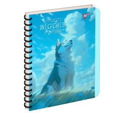 Блокнот пруж. А5 144арк. кліт. пласт. обкл. "Husky" №681973/Yes/(3)(30)