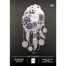 Скетчбук 20арк. А5 б/лін. "Dreams sketchbook" three,ловець снів №60575/Profiplan/(10)