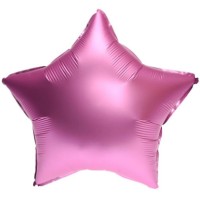 Набір кульок повітр. фольг. "Зірка" сатин рожева 18"/45см 5шт №832636/Pelican/(5)