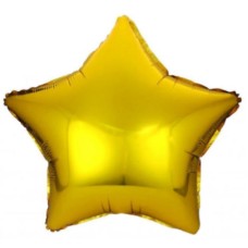 Набір кульок повітр. фольг. "Зірка" золото 5"/12см 5шт №832801/Pelican/(1)