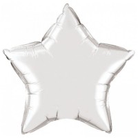Набір кульок повітр. фольг. "Зірка" срібло 18"/45см 5шт №832602/Pelican/(1)(5)