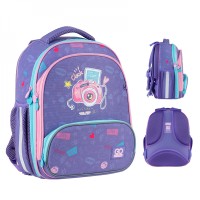 Ранець каркасний "GoPack" Education Say Cheese 2від.,3карм. №GO24-597M-4(8)