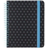 Блокнот пруж. В6+ 120арк. кліт. тв. обкл.,графіт №8461-3-A/Axent/(5)(20)