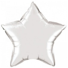 Набір кульок повітр. фольг. "Зірка" срібло 5"/12см 5шт №832802/Pelican/(1)(5)