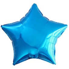 Набір кульок повітр. фольг. "Зірка" синя 18"/45см 5шт №832617/Pelican/(1)(5)