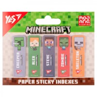 Стікери-закладки папер. "Yes" Minecraft 55х15мм 100шт №170409(24)
