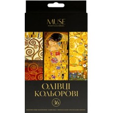 Олівці кольор. 36 кольор. "Школярик" №107M-36 Muse тригран., +точилка(4)