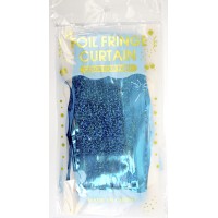 Шторка для фотозони 1х2м синя конфеті