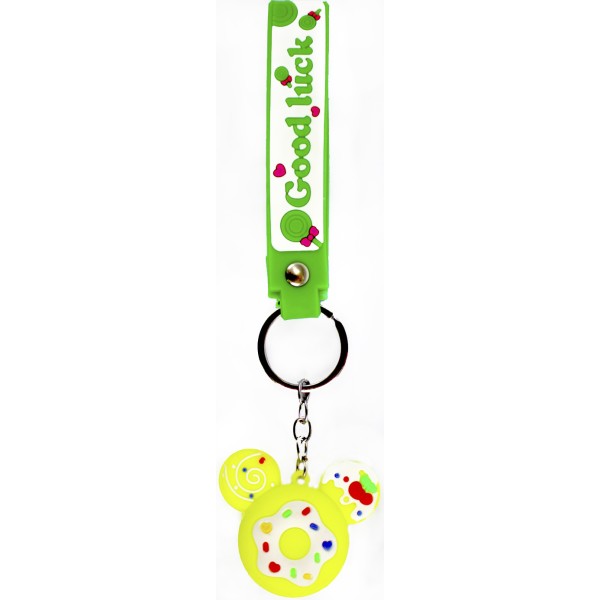 Брелок "Ведмедик-пончик зі стрічкою" №3172(12)